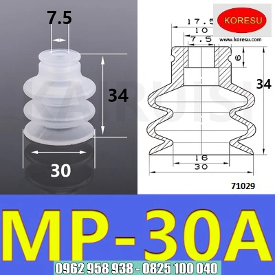 Núm Hút Cao Su 1 Ngăn Xuất Khẩu MP08- 40